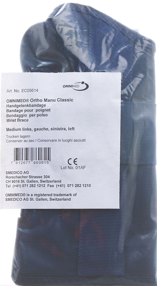 Omnimed Ortho Manu Classic Handgelenkbandage 16.5-19cm links
