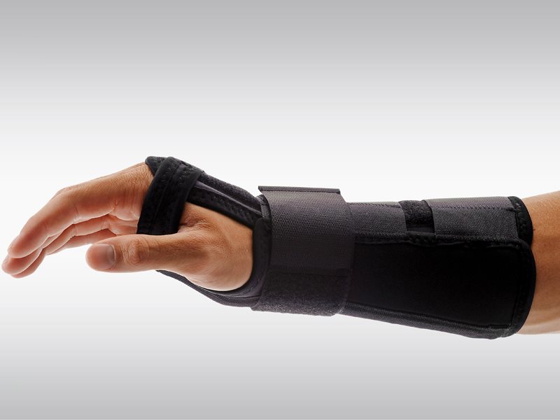 Omnimed Ortho Manu CTS Handgelenk-Bandage S 22cm links schwarz