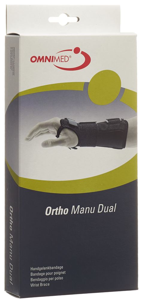 Omnimed Ortho Manu Dual Handgelenkbandage S schwarz