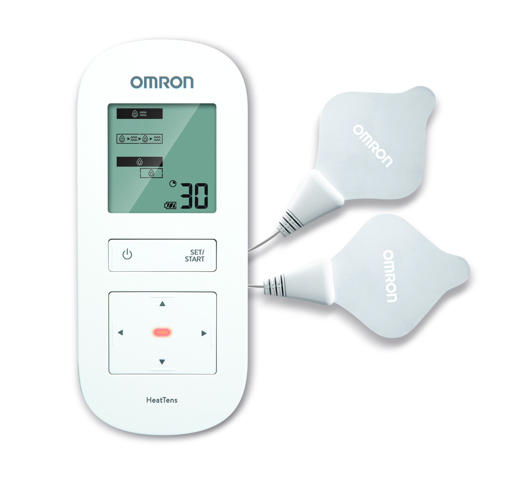 Omron HeatTens Nervenstimulation Tens & Wärme kombiniert kombiniert, inklusive Gels Pads