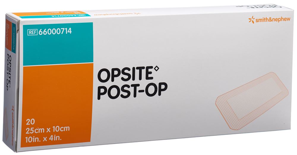 Opsite Post OP Folienverband 25x10cm steril Btl 20 Stk