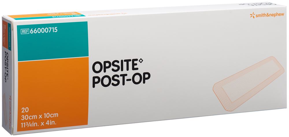 Opsite Post OP Folienverband 30x10cm steril 20 Btl