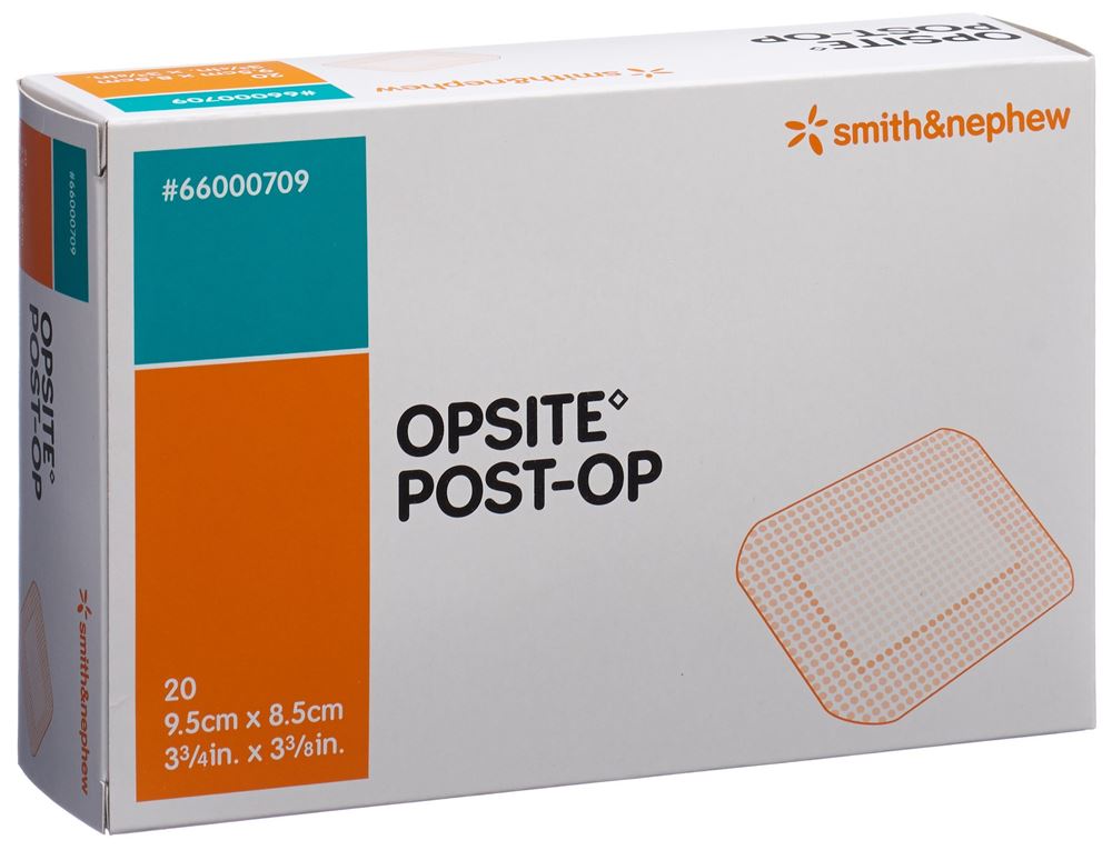 Opsite Post OP Folienverband 9.5x8.5cm steril Btl 20 Stk