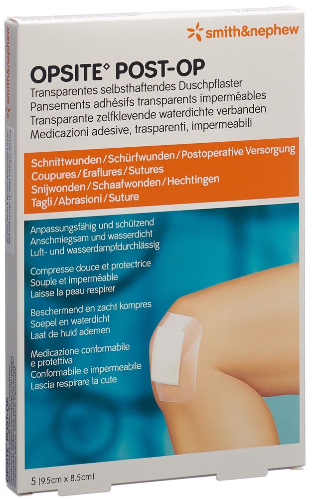 Opsite Post OP Folienverband 9.5x8.5cm steril Btl 5 Stk