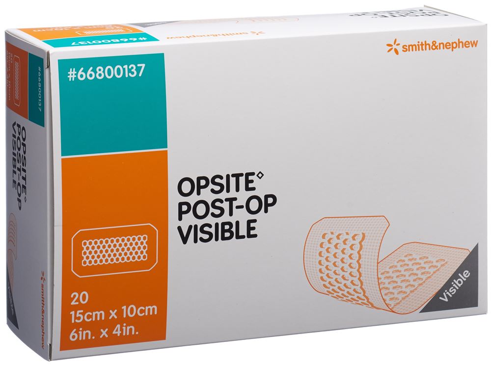 Opsite Post OP Visible transparenter Wundverband 15x10cm 20 Stk