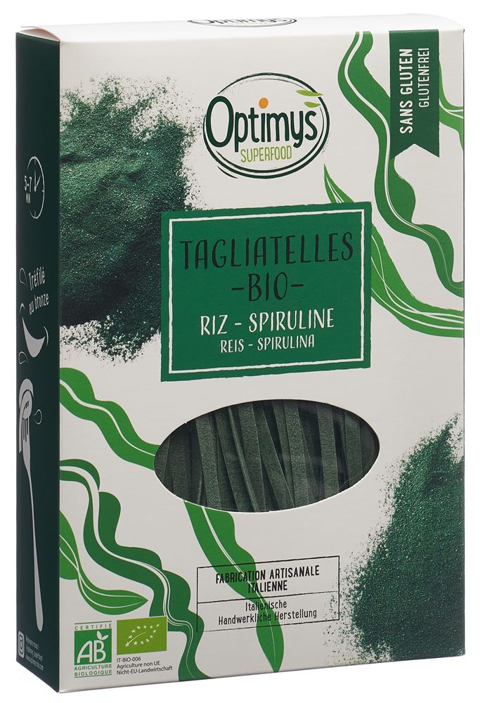 Optimys Tagliatelle Spirulina Bio glutenfrei 250 g
