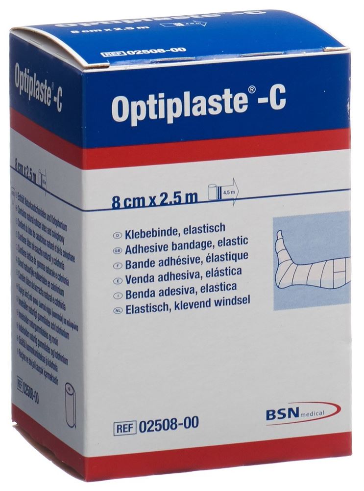 Optiplaste-C Kompressionsbinde 2.5mx8cm