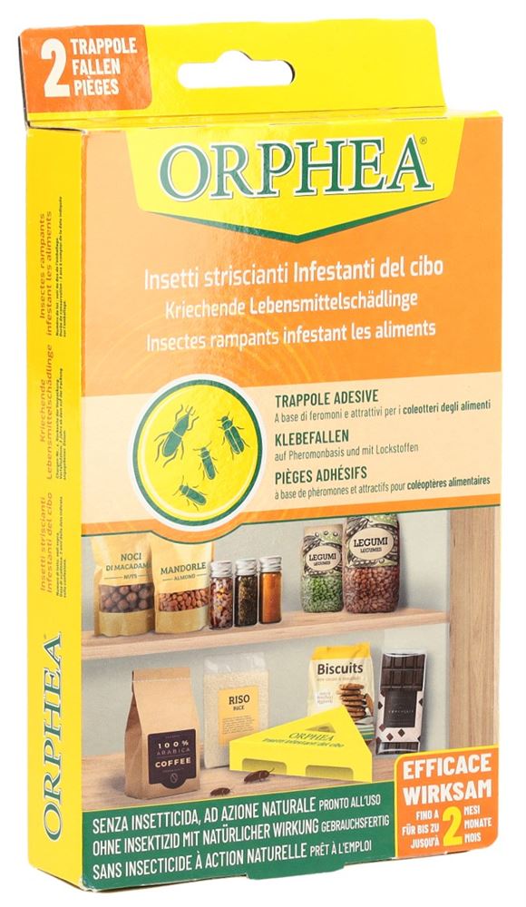 Orphea Falle Lebensmittelschädlinge kriechend 2 Stk