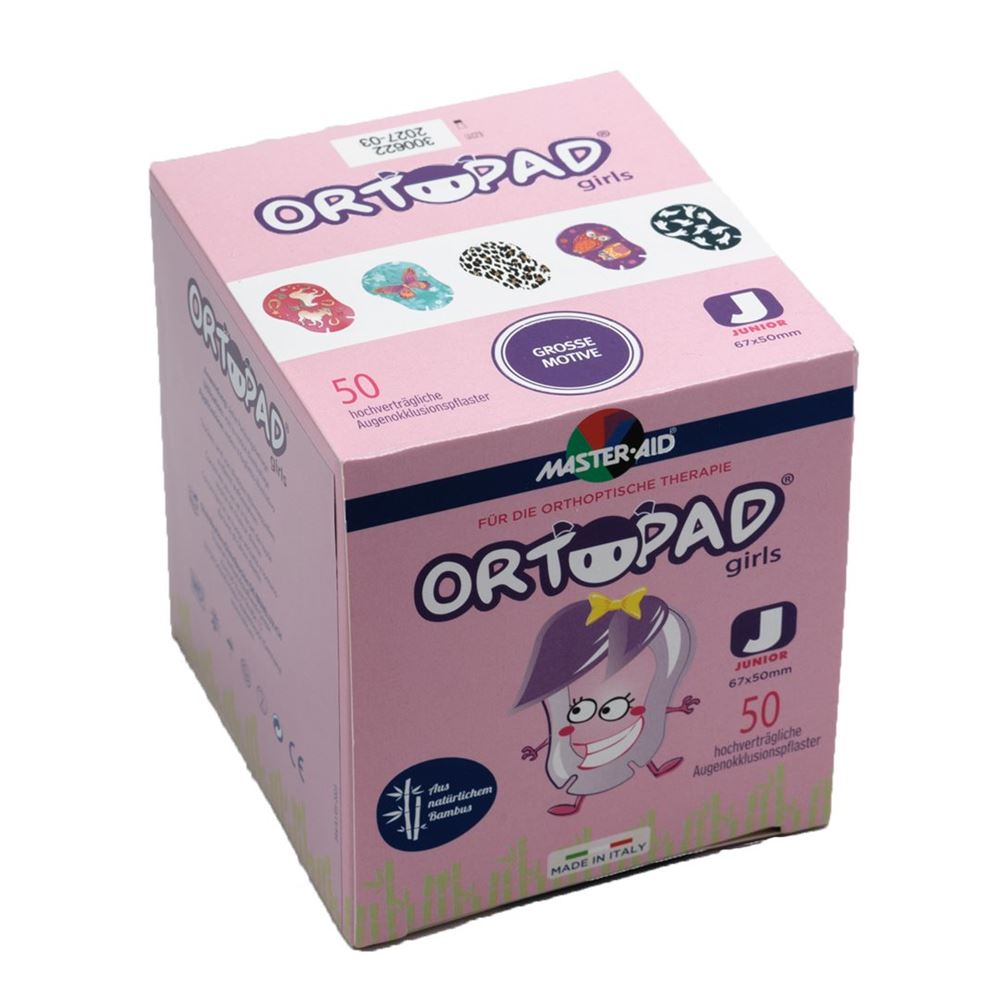 Ortopad Occlusionspflaster Junior Girls -2 Jahre 50 Stk