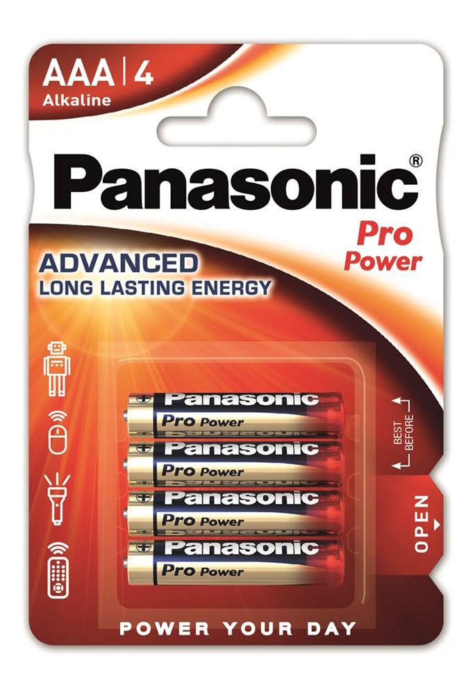 Panasonic Batterien Pro Power AAA Lr03 4 Stk