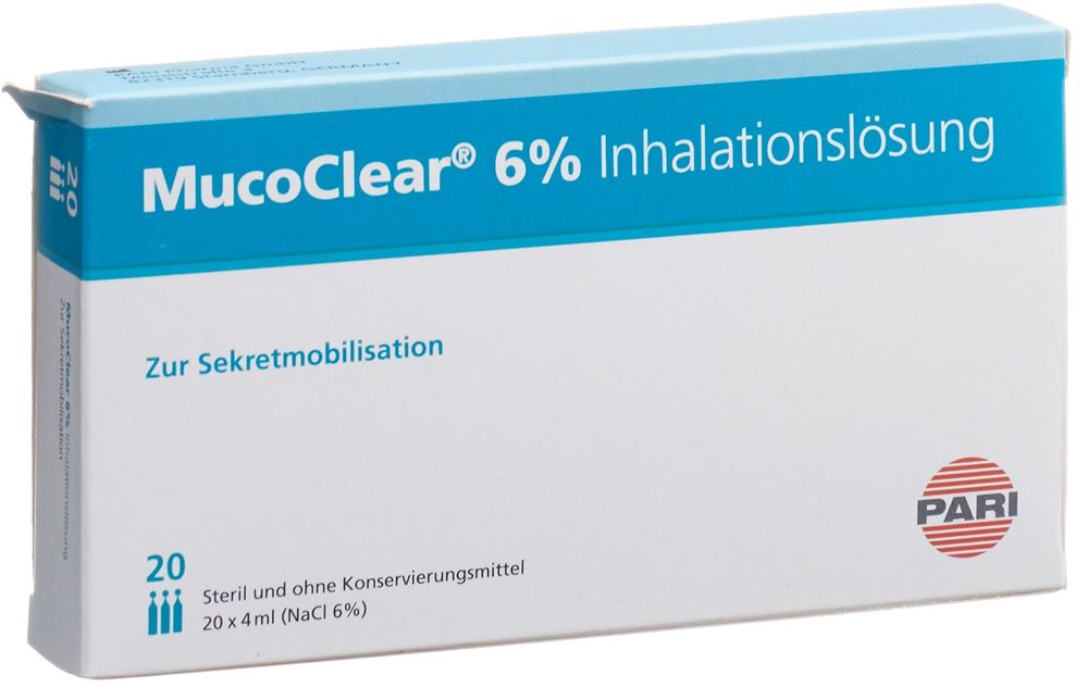Pari MucoClear 6 % NaCl Inhalationslösung 20 Amp 4 ml