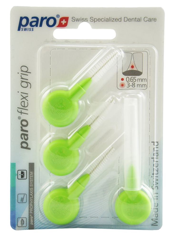 paro Flexi Grip 3/8.0mm hellgrün medium konisch 4 Stk