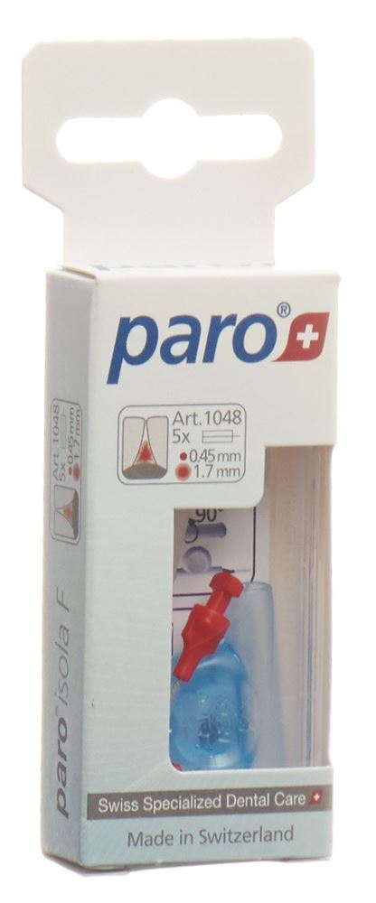 paro Isola F 1.7mm xxxx-fein rot zylindrisch 5 Stk