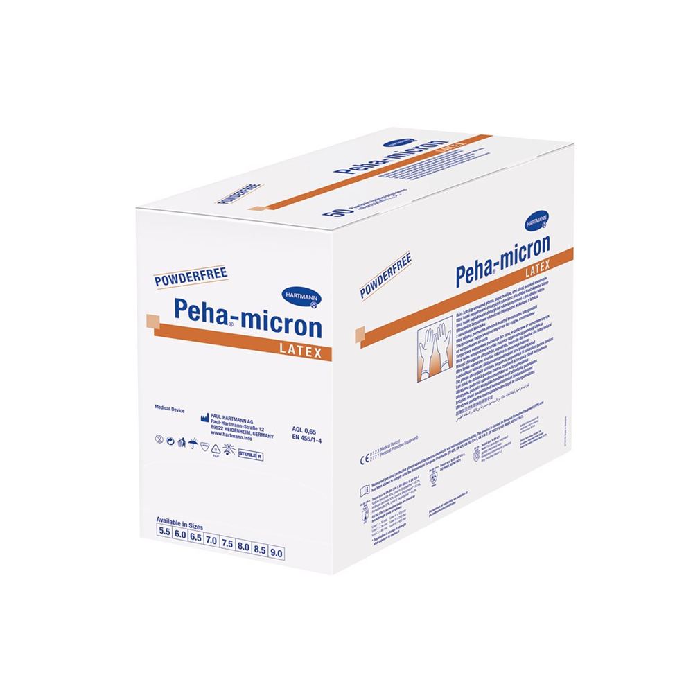 Peha-micron latex Gr8 puderfrei steril 100 Stk