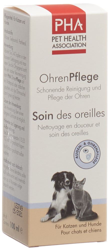 PHA OhrenPflege Tropfen für Hunde und Katzen 100 ml