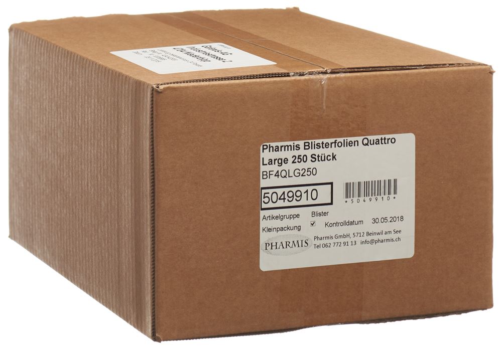 Pharmis Blisterfolien Quattro Large 250 Stk