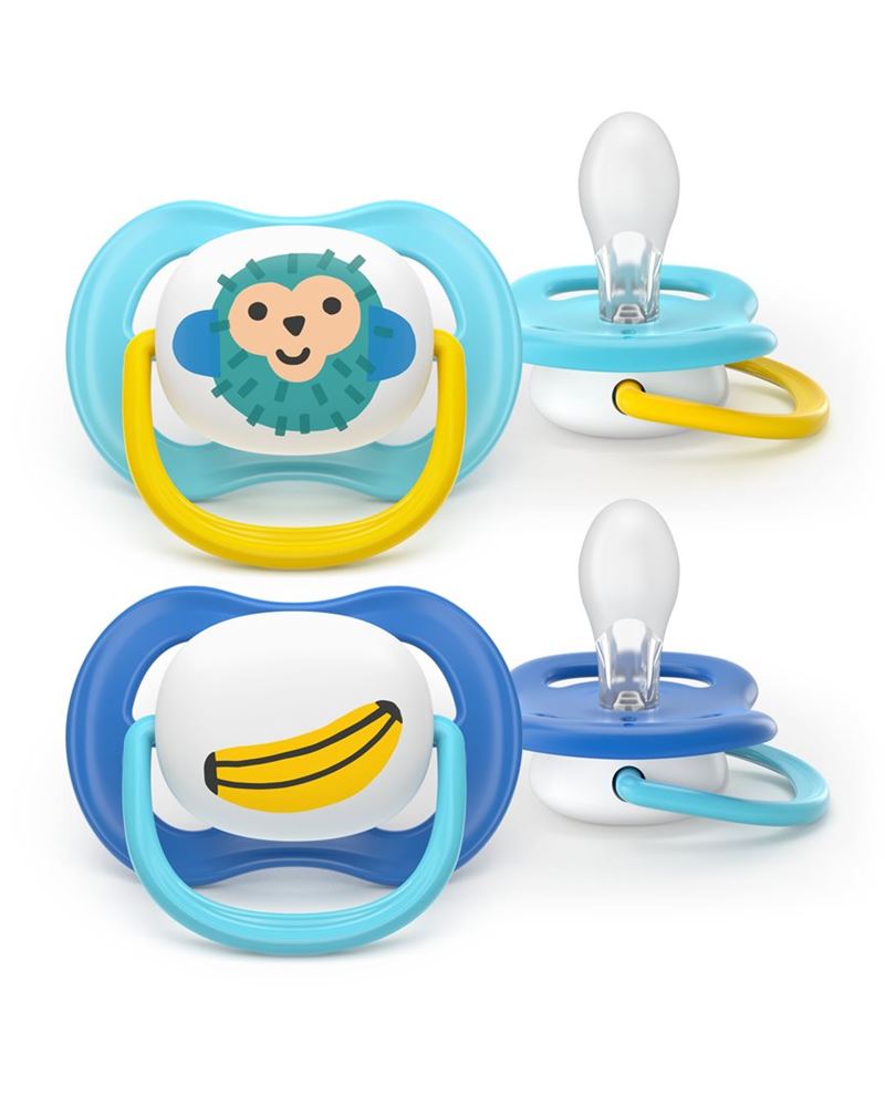Philips Avent Schnuller Ultra Air Collection 6-18 Monate Affe/Banane 2 Stk