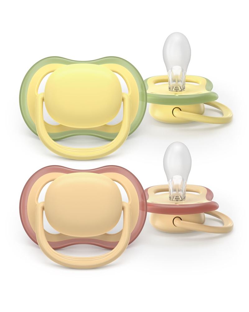 Philips Avent Schnuller Ultra Air Day 0-6 Monate Colours of nature beige-grün/beige-rosa 2 Stk