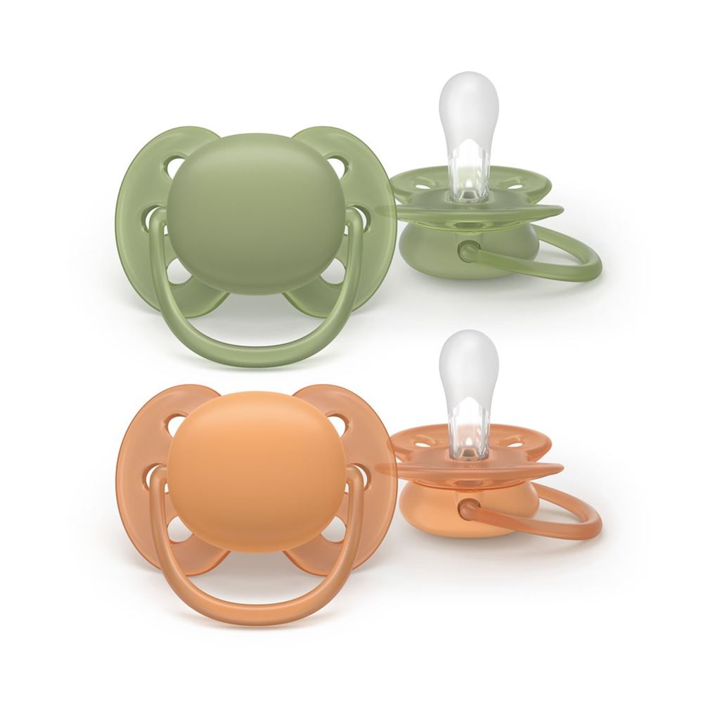 Philips Avent Schnuller Ultra Soft 18+ Monate grün/braun 2 Stk