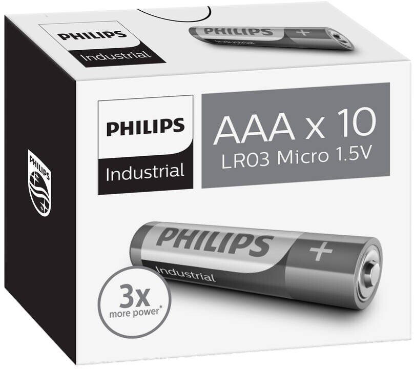 Philips Batterien Alkaline Aaa/Lr03 10 Stk