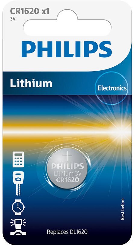 Philips Batterien Lithium Cr1620