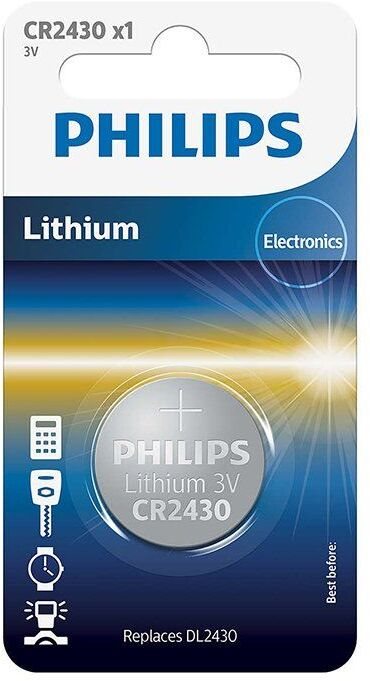 Philips Batterien Lithium Cr2430