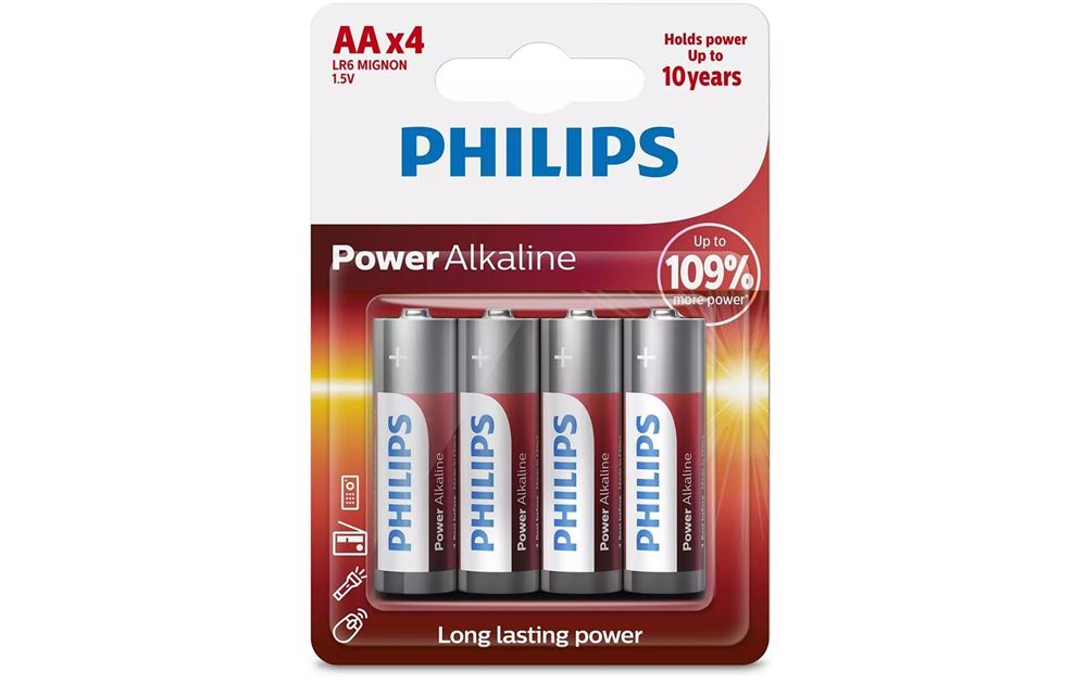 Philips Batterien Power Alkaline Aa/Lr6 4 Stk