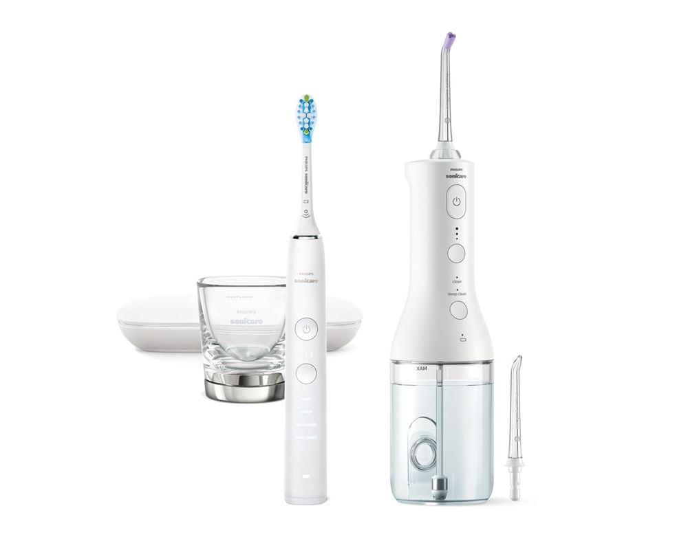 Philips Sonicare Combo Pack DC 9000 & Power Flosser 3000 weiss/weiss