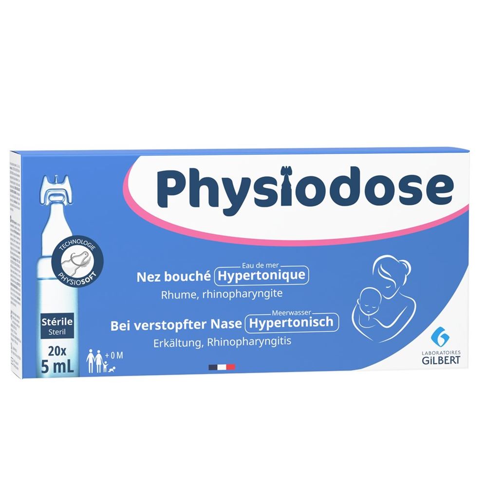 Physiodose hypertonische Meersalzlösung steril 20 Monodos 5 ml