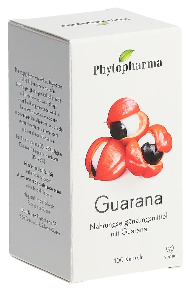 Phytopharma Guarana Kapseln 100 Stück
