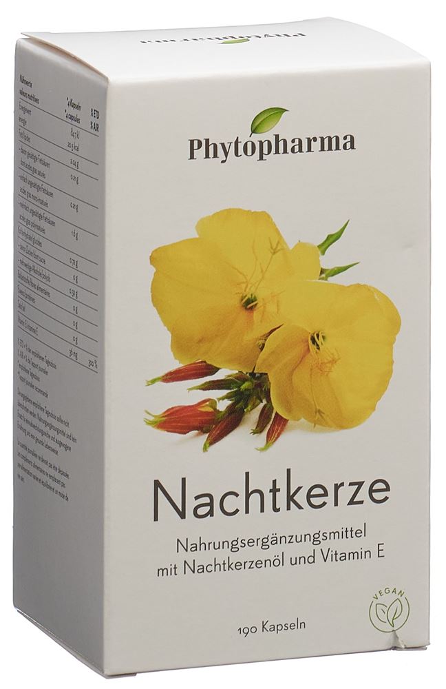 Phytopharma Nachtkerze Kapseln 500 Mg 190 Stück