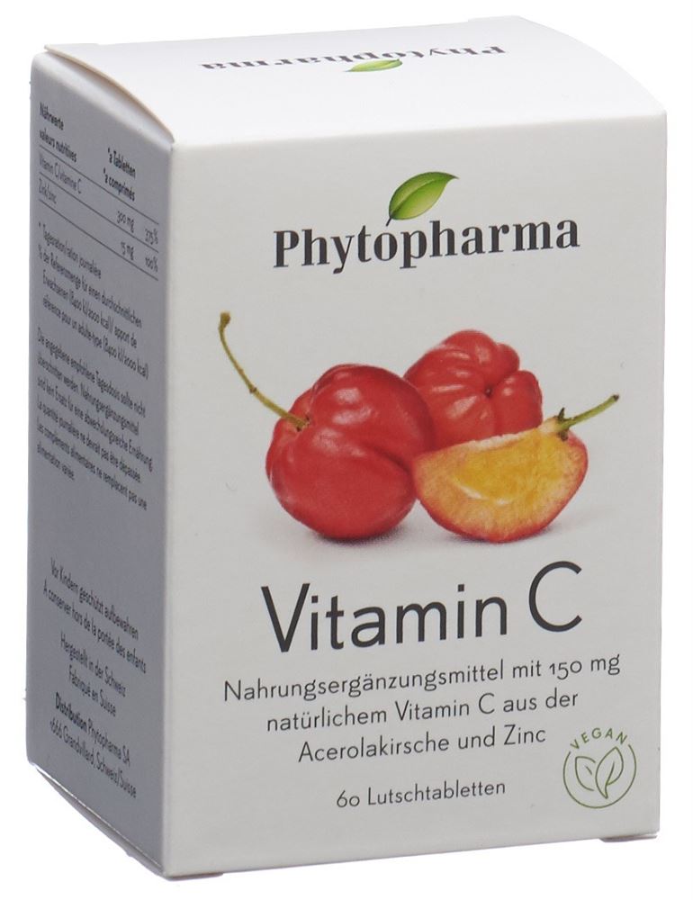 Phytopharma Vitamin C Lutschtabl Ds 60 Stk