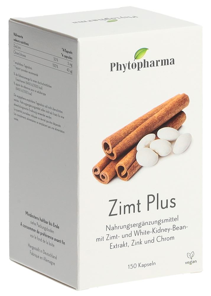 Phytopharma Zimt Plus Kapseln Ds 150 Stück