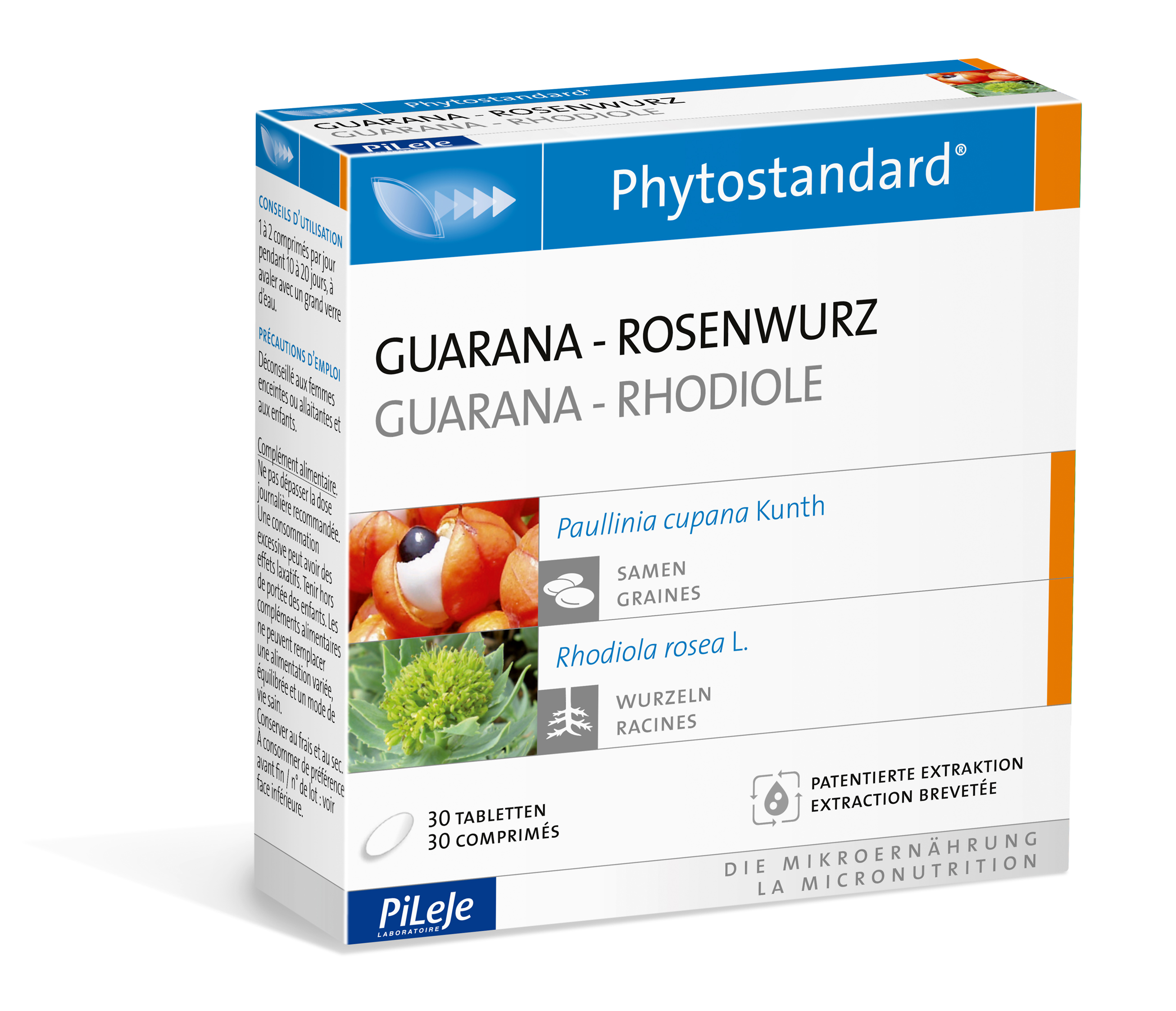 Phytostandard Guarana - Rosenwurz Tabletten 30 Stück
