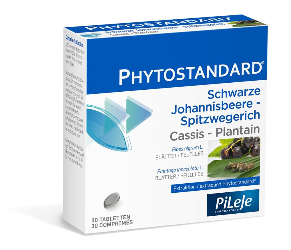 Phytostandard Schwarze Johannisbeere-Spitzwegerich Tabl 30 Stk
