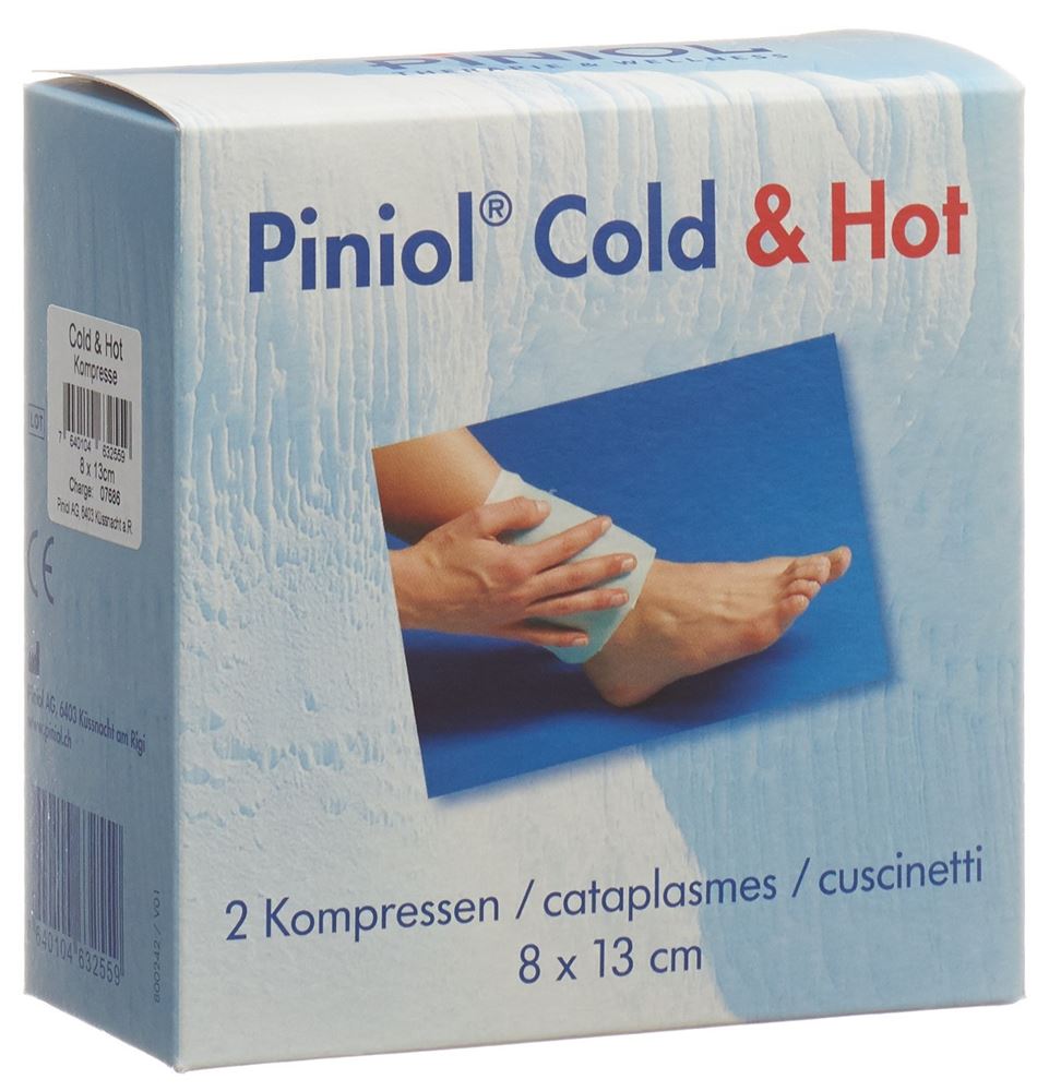 Piniol Cold Hot Kompresse 8cmx13cm 2 Stk
