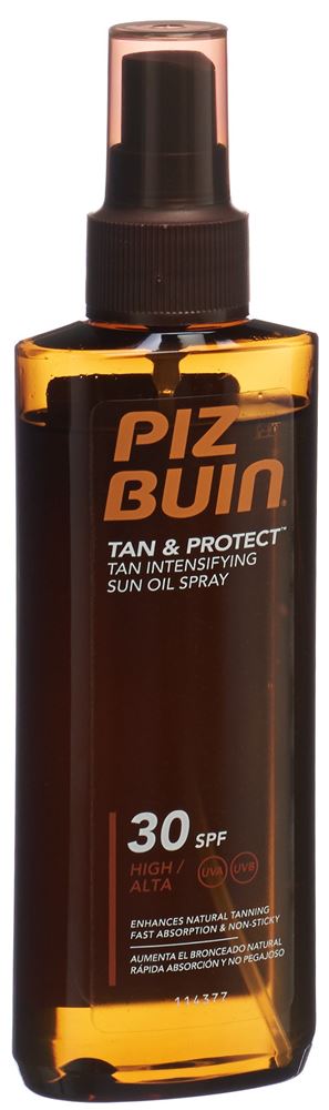 Piz Buin Tan & Protect Sun Oelspray Sf30 150 ml