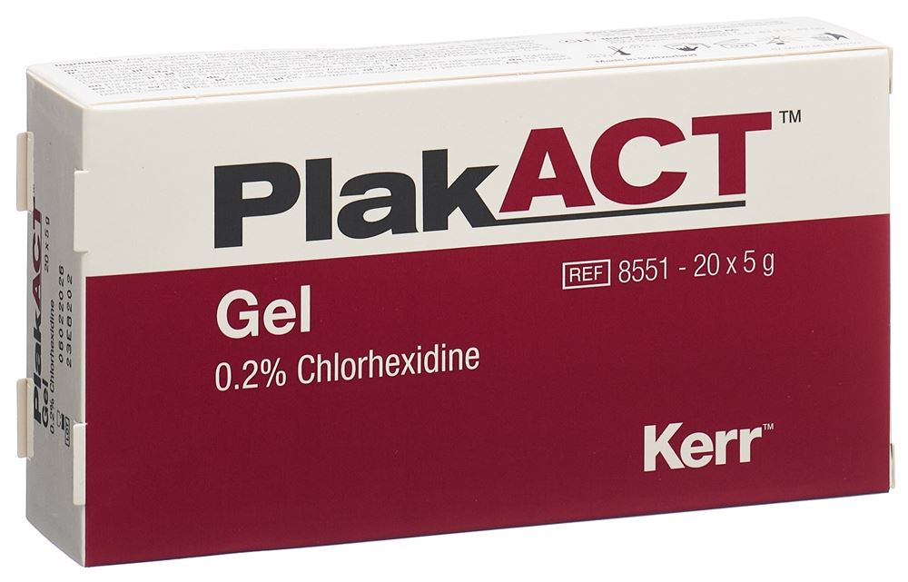 PlakACT Gel 0.2 % Chlorhexidin 20 Tb 5 g