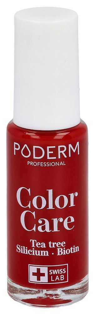 Poderm Nagellack Color Care Teebaum 253 allurarot Fl 8 ml