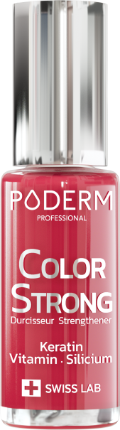Poderm Nagellack Color Strong Härtung 797 rosenrot Fl 8 ml