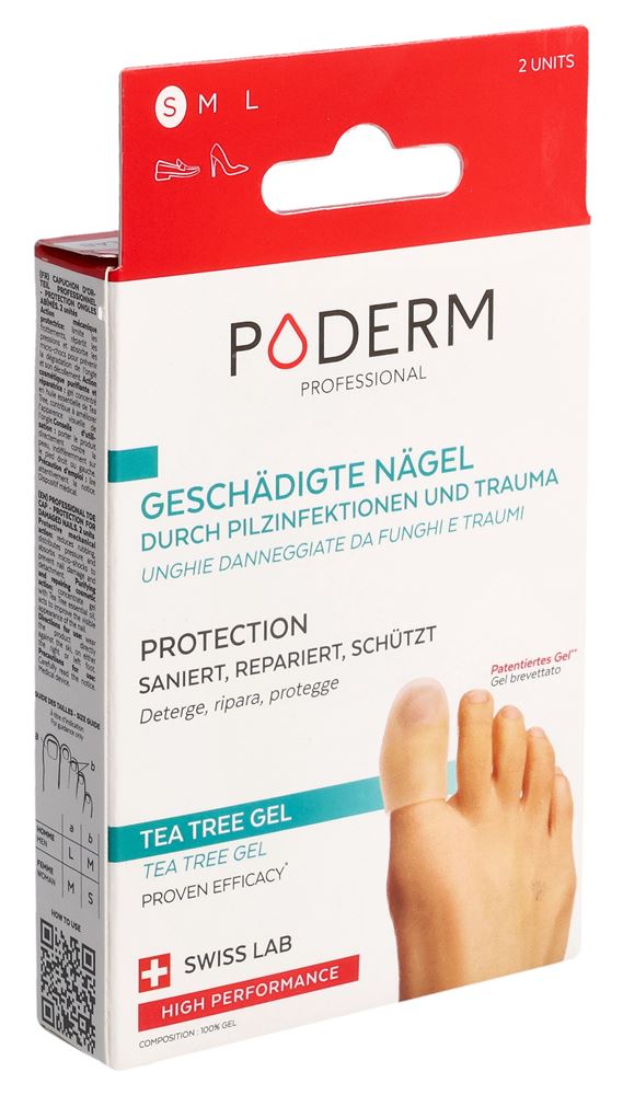 Poderm Professional Geschädigte Nägel Kappe S 2 Stk