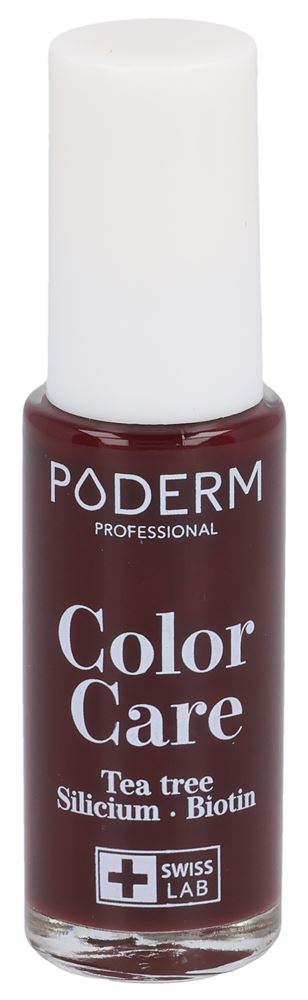 Poderm Vernis Color Care 437 Rouge Noir Fl 8 ml