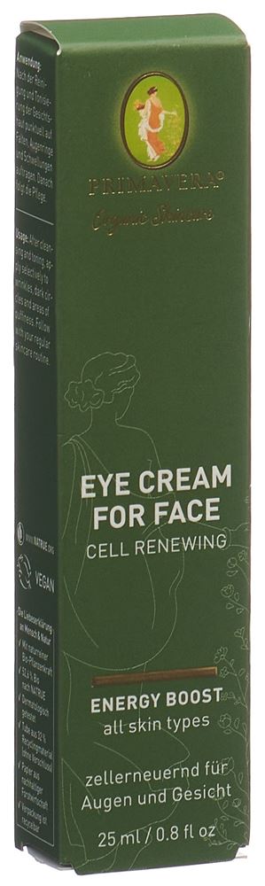 Primavera Energy Boost Eye Cream or Face Tb 25 ml