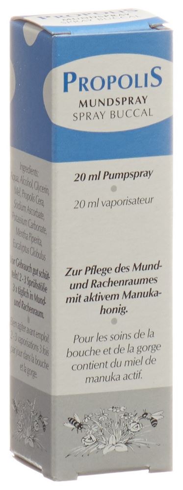 Propolis Mundspray mit aktiven Manukahonig 20 ml