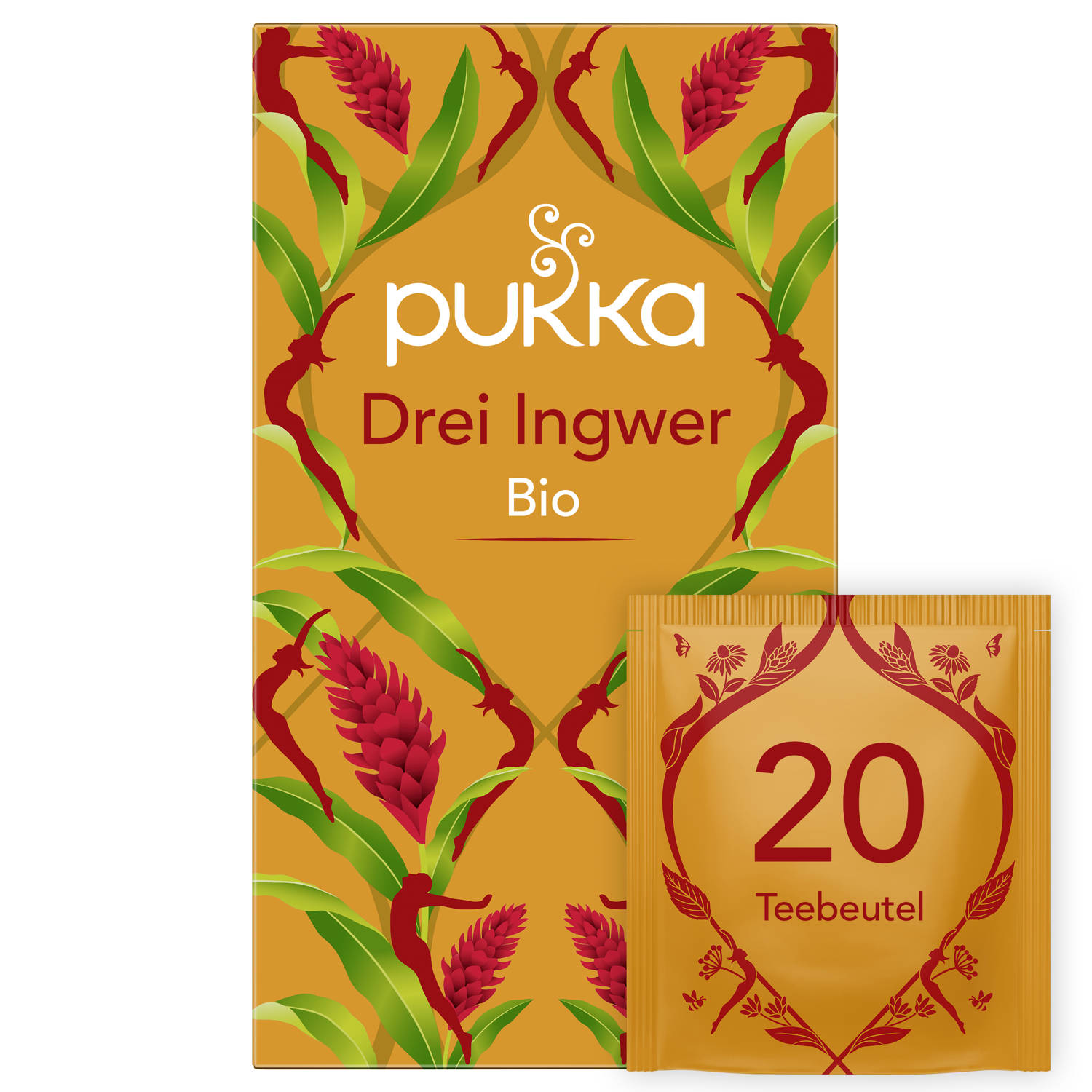 Pukka Drei Ingwer Tee Bio Beutel 20 Stück