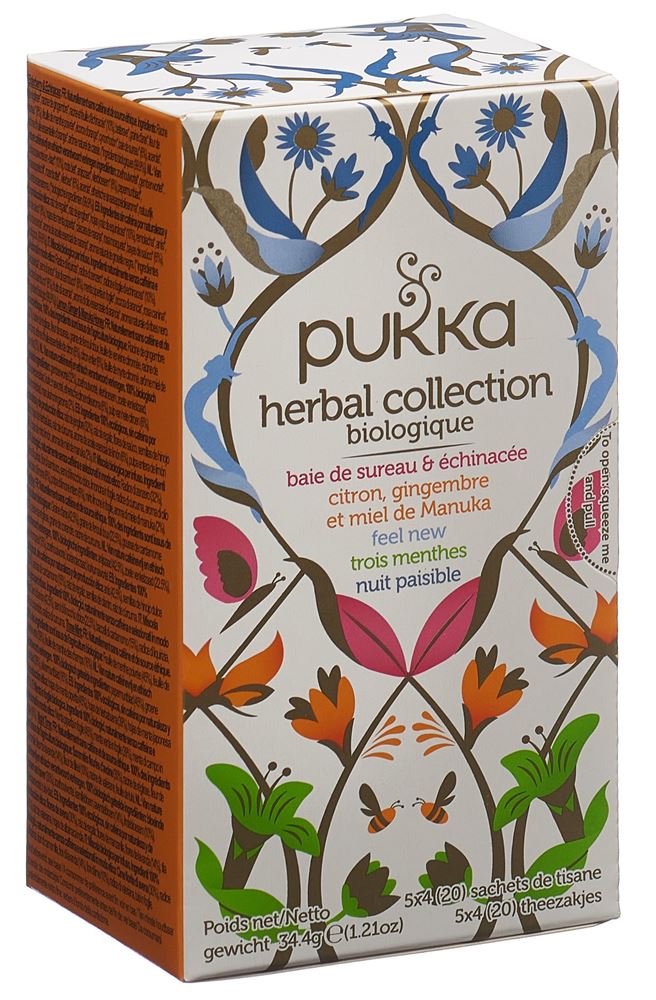 Pukka Herbal Collection Thé Bio Französisch/Englisch Beutel 20 Stück