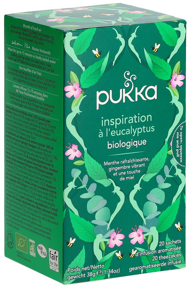 Pukka Inspiration à l'eucalyptus Btl 20 Stk
