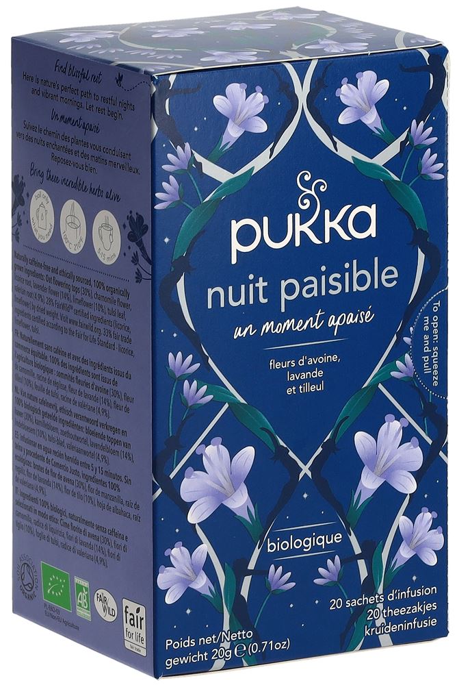 Pukka Nuit Paisible Thé Bio Beutel 20 Stück