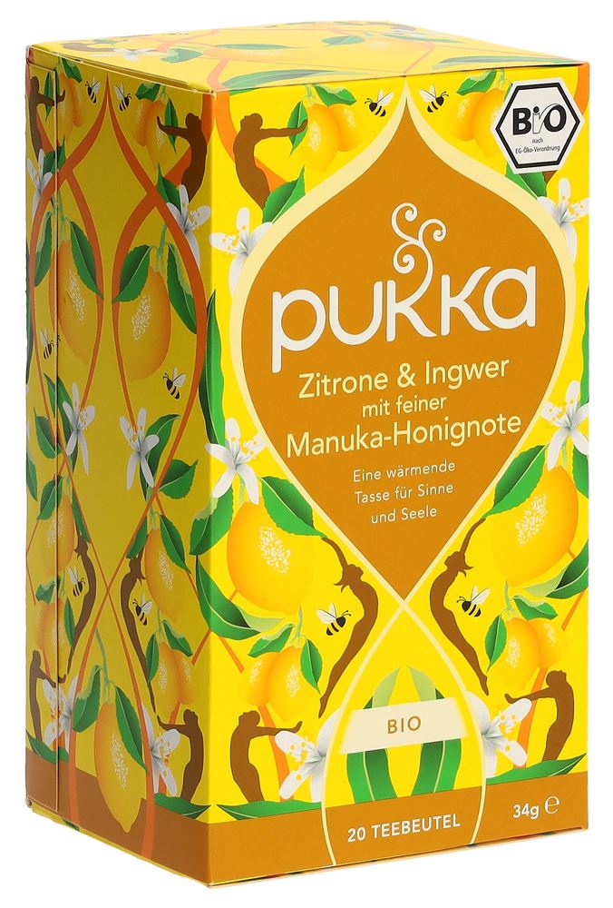Pukka Zitrone Ingwer & Manuka-Honig Tee Bio Btl 20 Stk