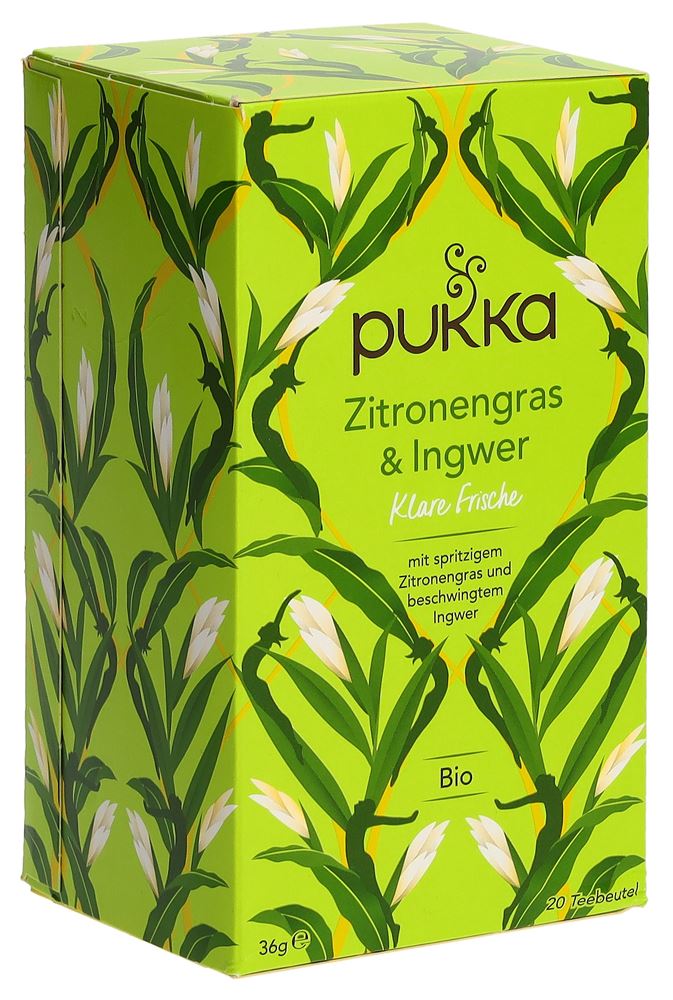 Pukka Zitronengras & Ingwer Tee Bio Beutel 20 Stück